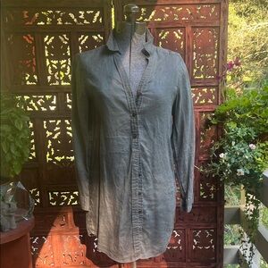 J. Jill Slate Gray Button-Down Shirt